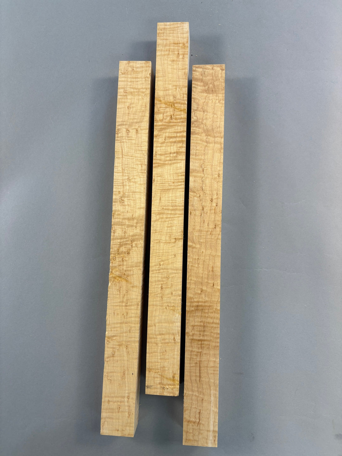 Set of 3 Rare Birdseye and Curly Pool Cue Blanks-BEPC13-$160 Includes Shipping