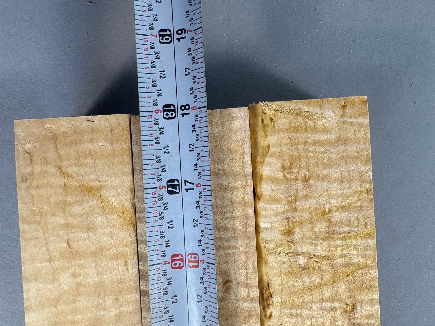 Set of 3 Rare Birdseye and Curly Pool Cue Blanks-BEPC13-$160 Includes Shipping