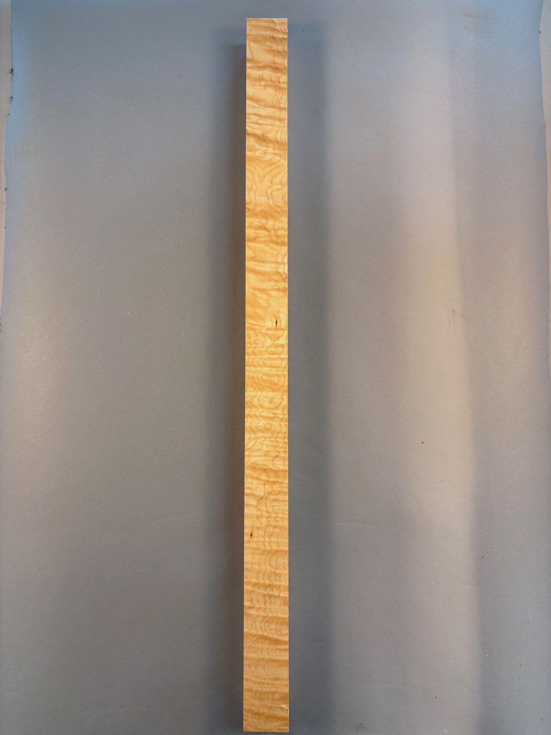 Curly maple wood turning blank with heavy curl