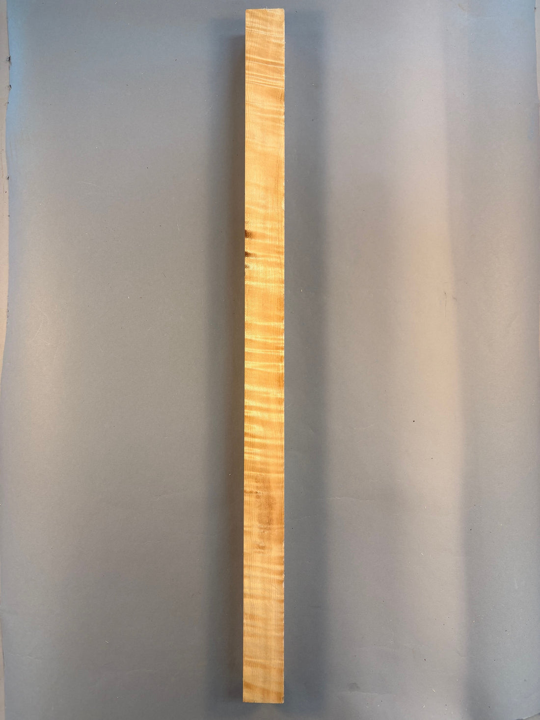 Curly maple wood turning blank with heavy curl