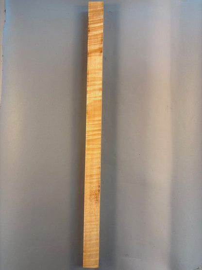 Curly maple wood turning blank with heavy curl