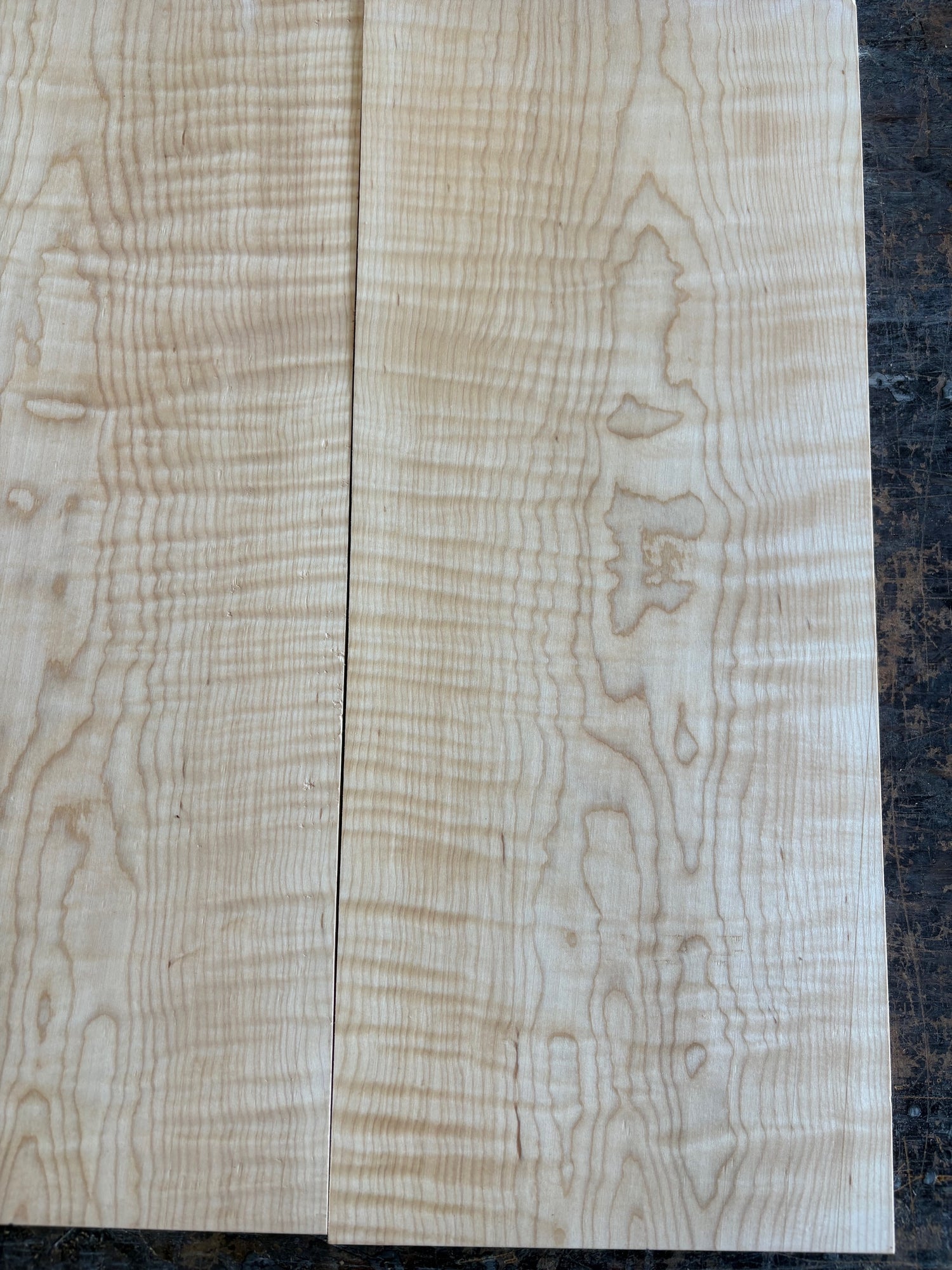 Curly Maple Carve Top-CMCT1003-$125 Includes Shipping
