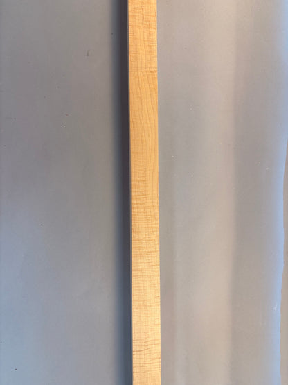 long curly soft maple turning blank with heavy consistent curl