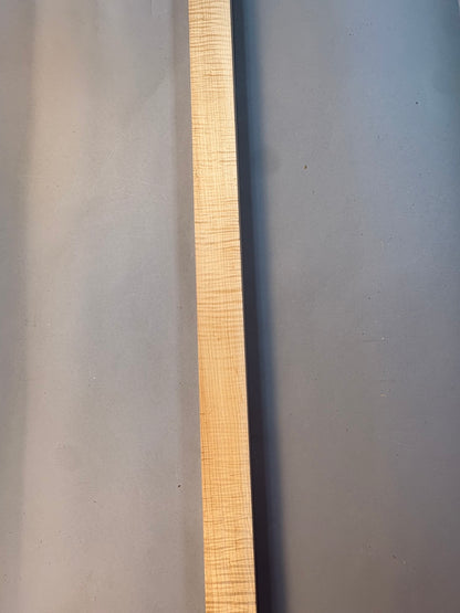 long curly soft maple turning blank with heavy consistent curl