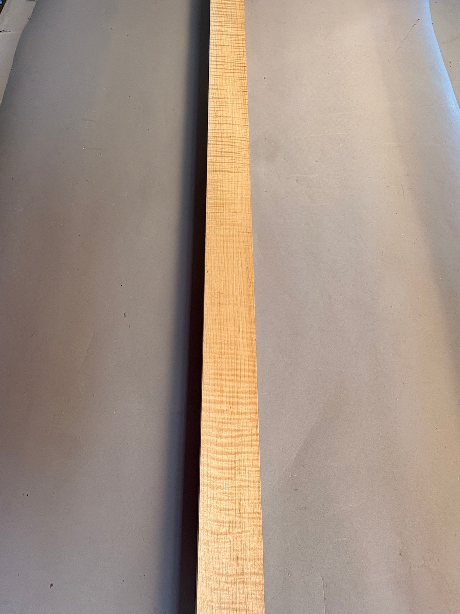 long curly soft maple turning blank with heavy consistent curl