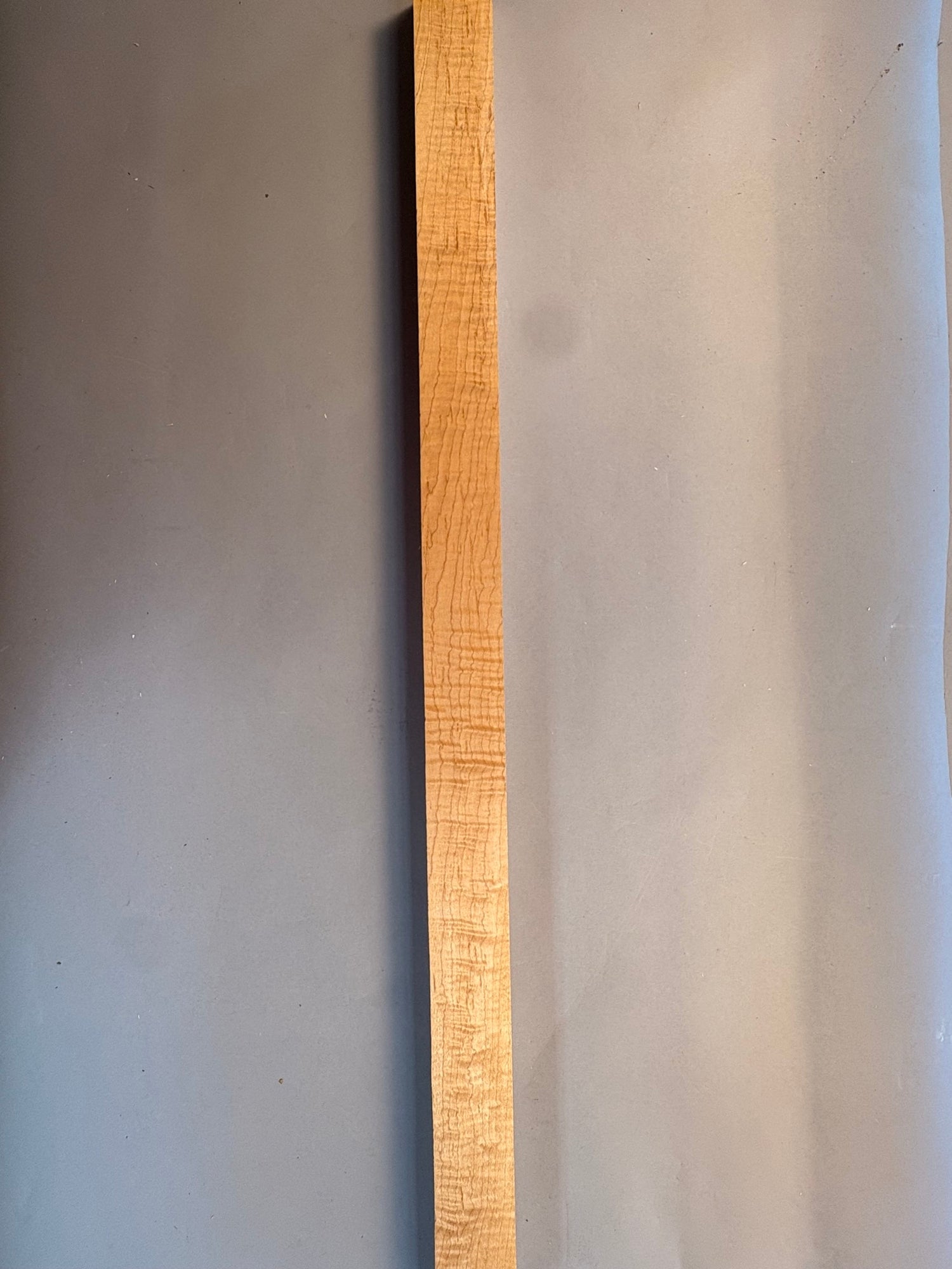 long curly soft maple turning blank with heavy consistent curl