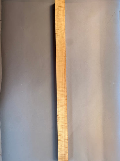 long curly soft maple turning blank with heavy consistent curl