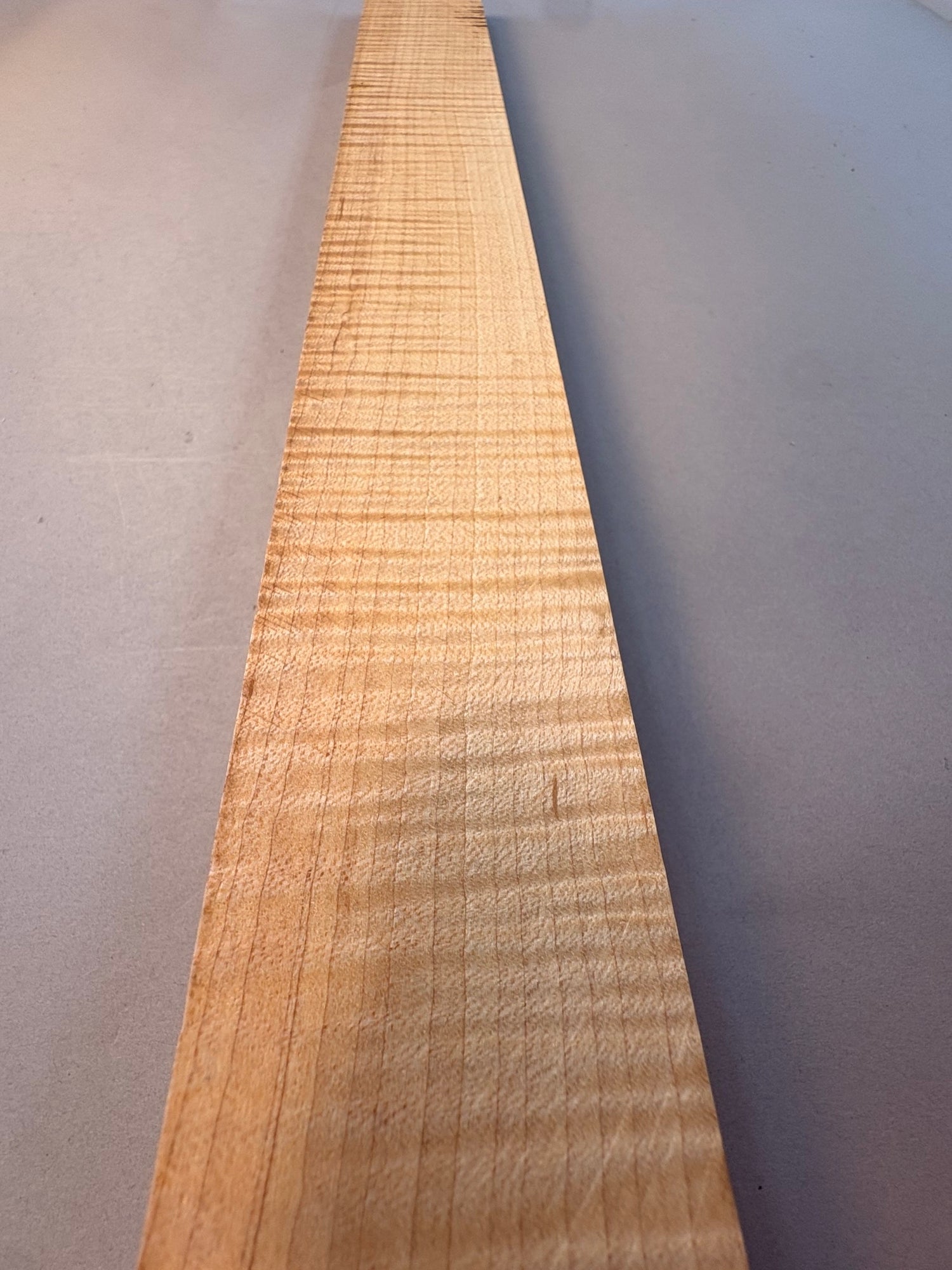 long curly soft maple turning blank with heavy consistent curl