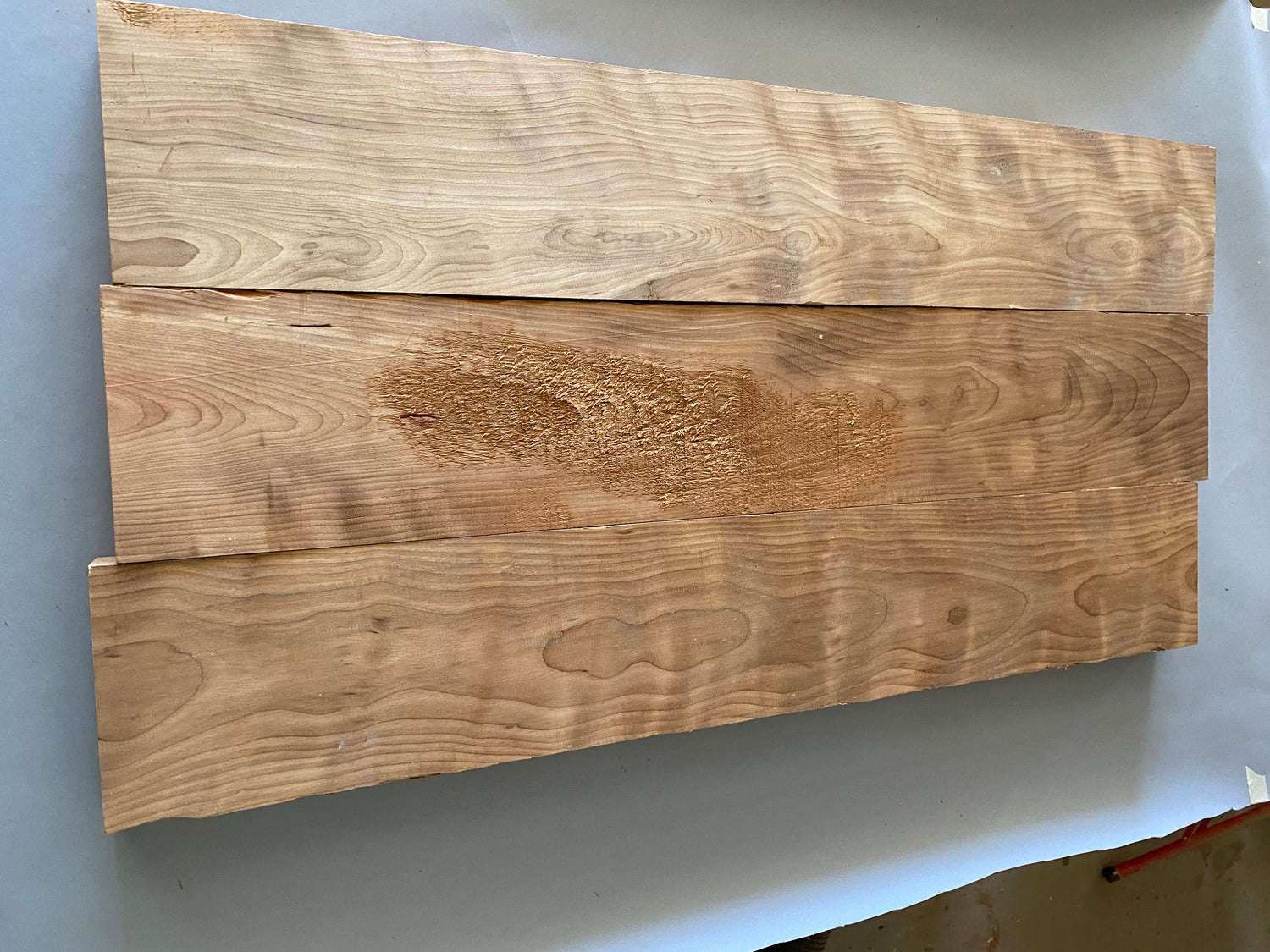 6/4 birdseye maple and flame birch 5  PC Roasted guitar neck stock bundle-250$  plus shipping
